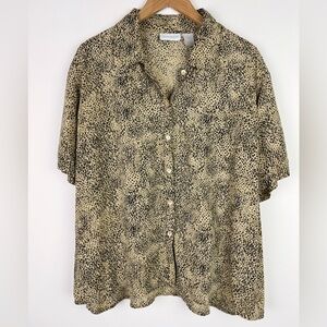 Elisabeth Vintage Leopard Print Blouse